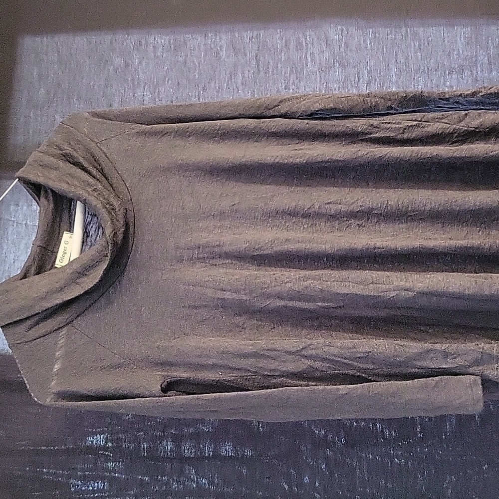 Ginger G gray sheer turtleneck